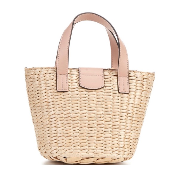 straw mini reese tote